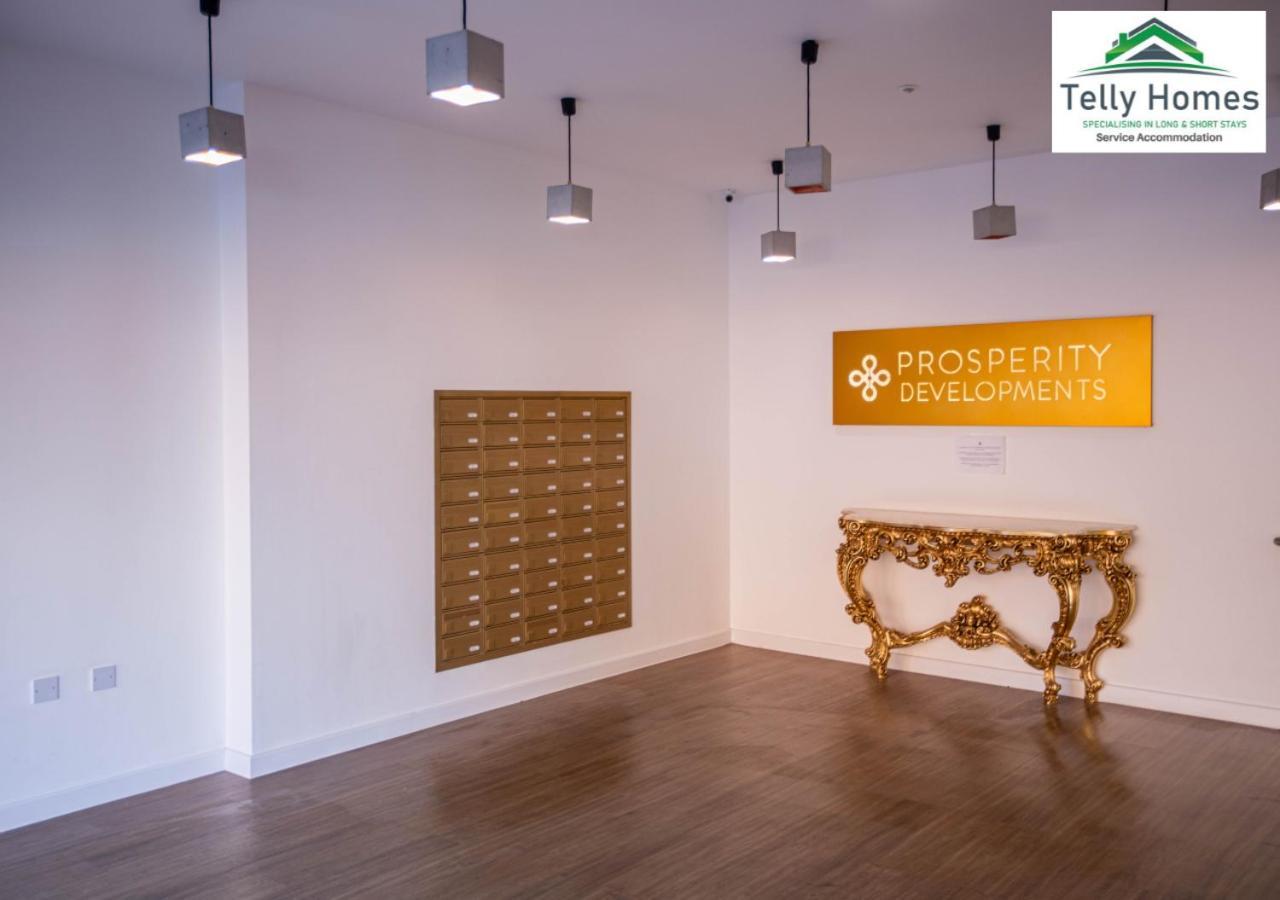 Marigold at Telly Homes: Central Birmingham Apartment with WiFi Exterior photo
