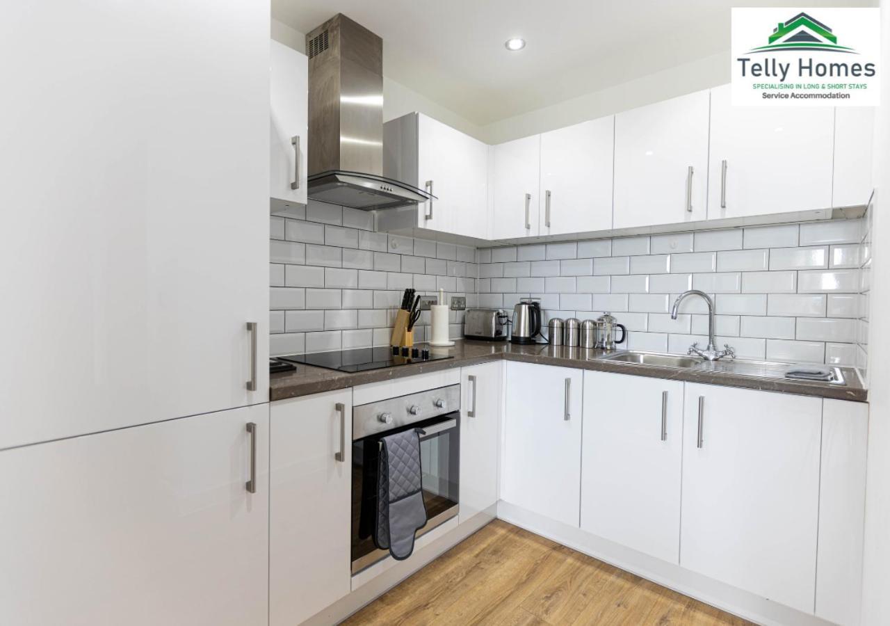 Marigold at Telly Homes: Central Birmingham Apartment with WiFi Exterior photo