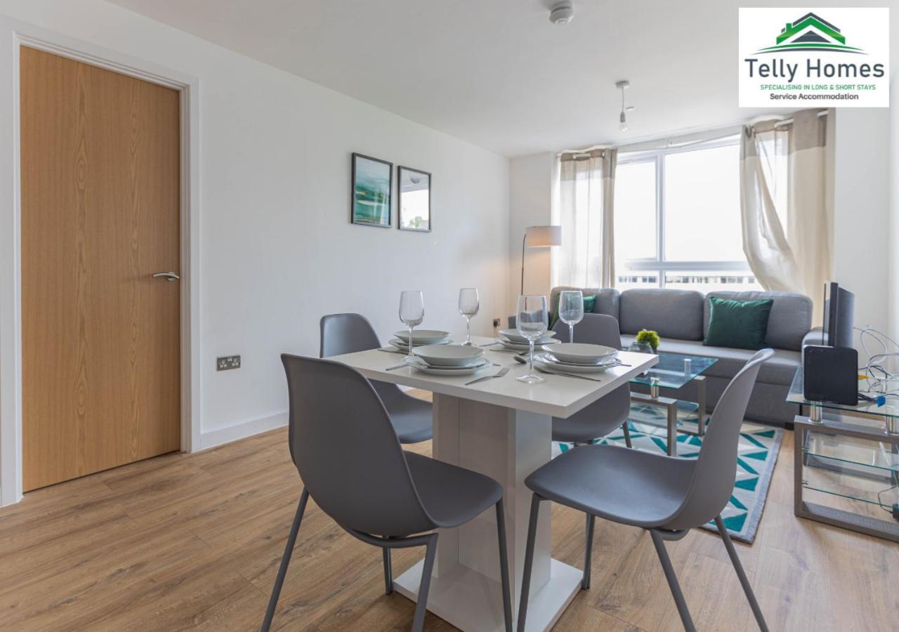 Marigold at Telly Homes: Central Birmingham Apartment with WiFi Exterior photo