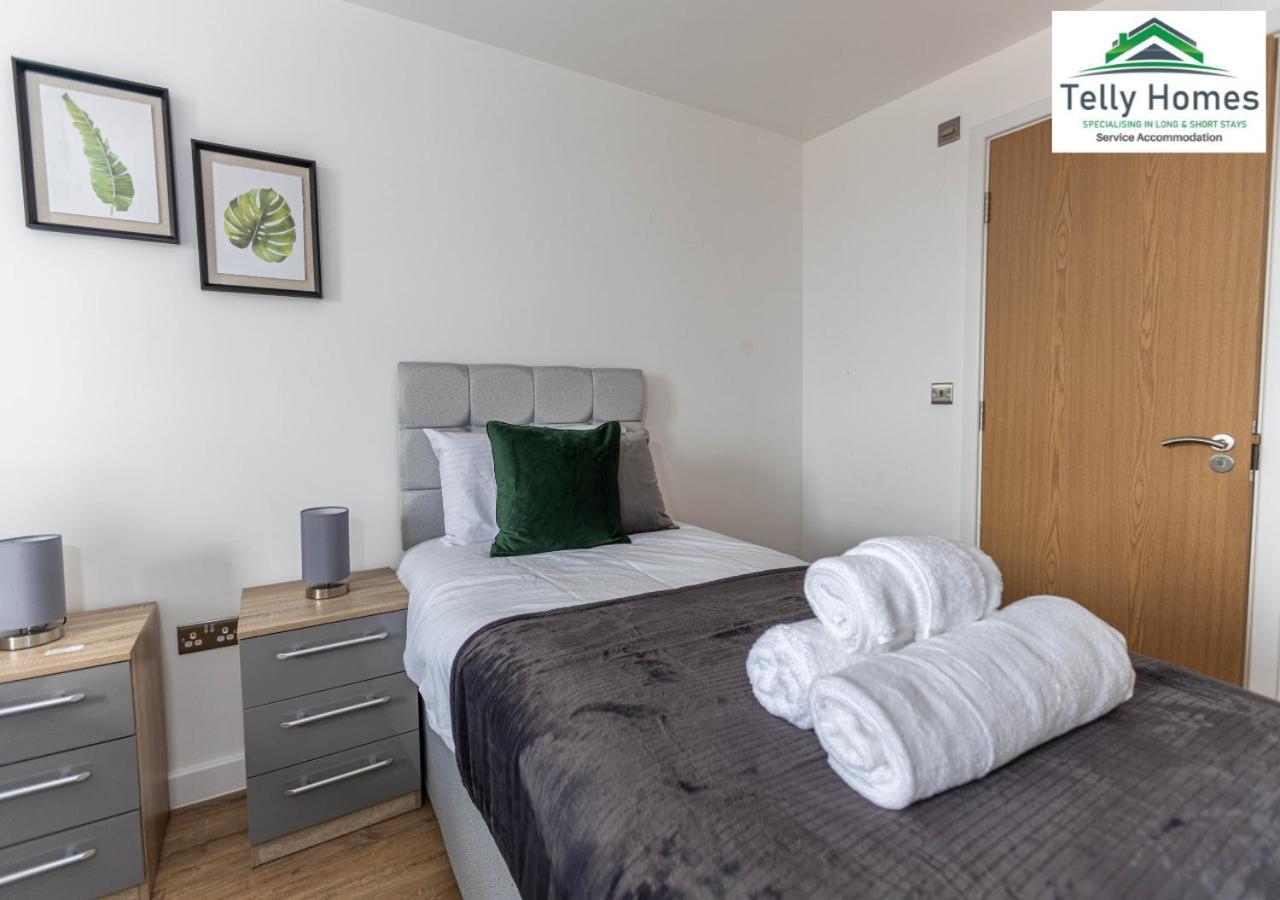 Marigold at Telly Homes: Central Birmingham Apartment with WiFi Exterior photo