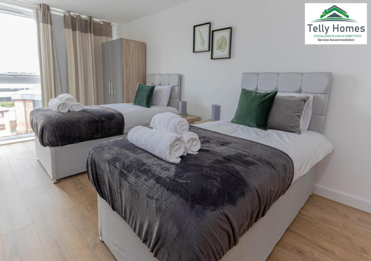 Marigold at Telly Homes: Central Birmingham Apartment with WiFi Exterior photo