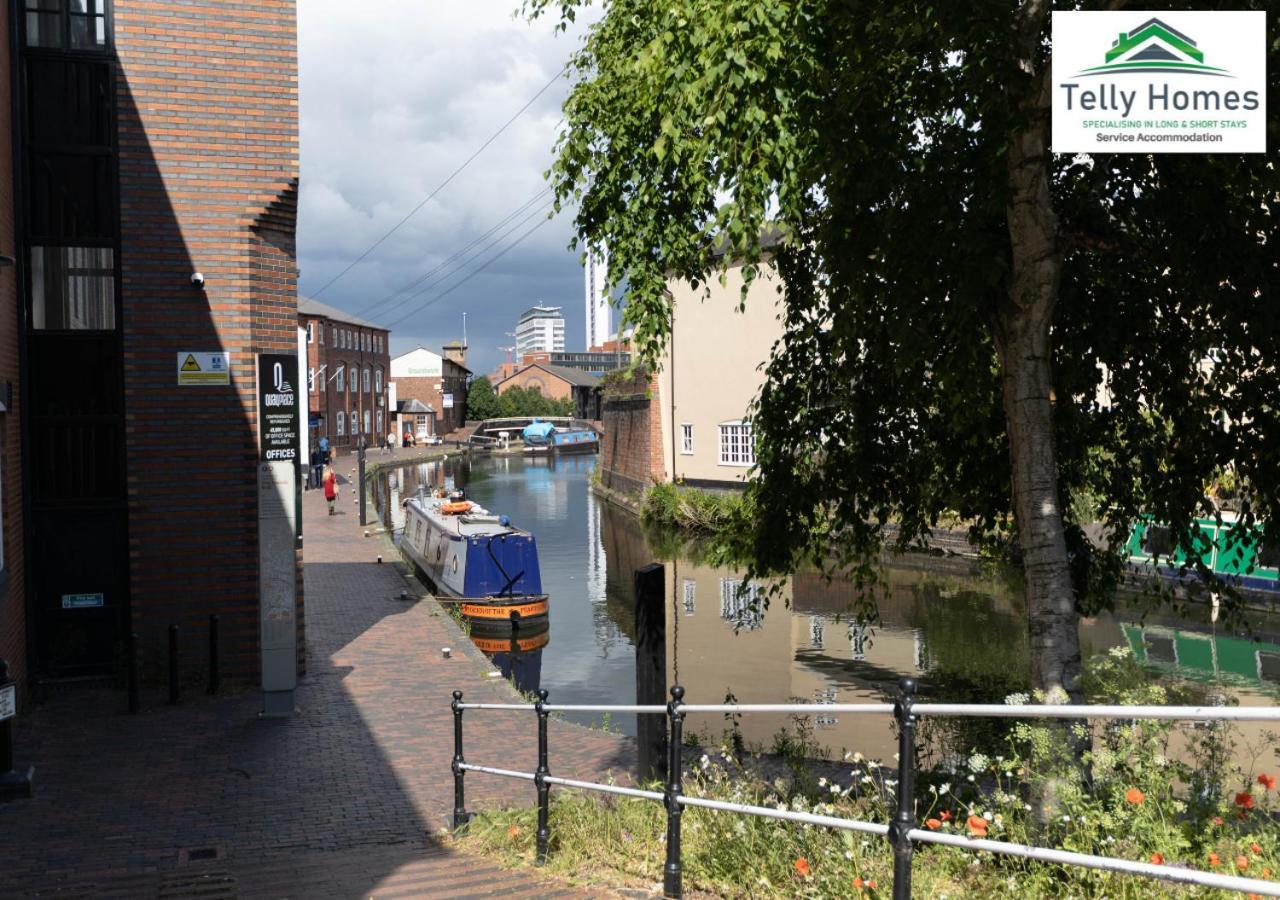 Marigold at Telly Homes: Central Birmingham Apartment with WiFi Exterior photo