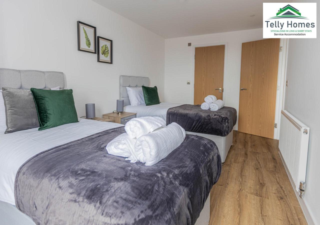 Marigold at Telly Homes: Central Birmingham Apartment with WiFi Exterior photo