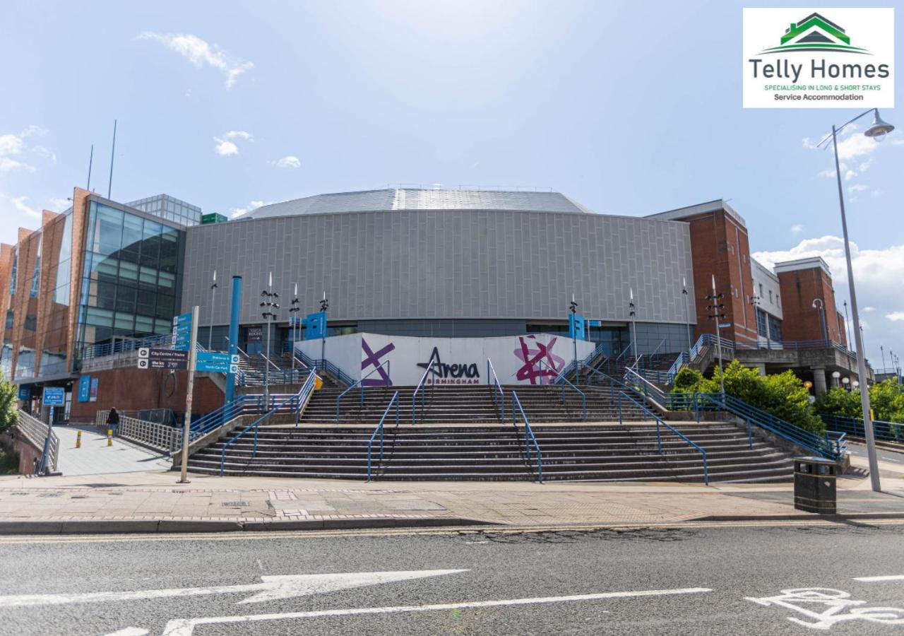 Marigold at Telly Homes: Central Birmingham Apartment with WiFi Exterior photo