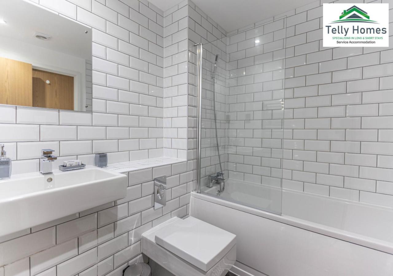 Marigold at Telly Homes: Central Birmingham Apartment with WiFi Exterior photo
